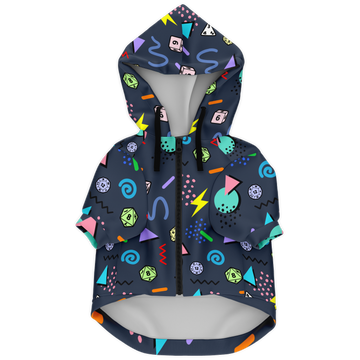Retro Rock N Roll Dog Hoodie